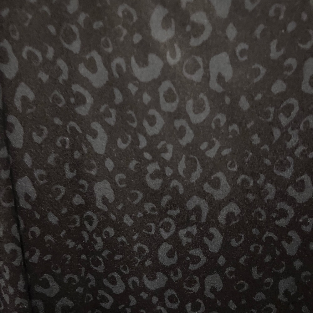 Black Leopard Print Fabric